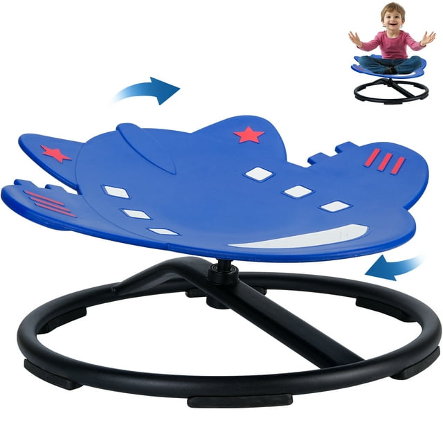 Sensory Spinning Chair For Autistic Kids,Kids Swivel Chair,Body Coordination Training Chair For Kids 5-7 Kids,Rocket Non Slip Sensory Toys 360° Spinning Chair For Kids Gifts