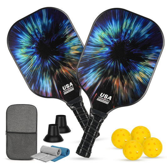 Loewten Pickleball Paddles, USAPA Approved Fiberglass Pickleball Set for Men Women