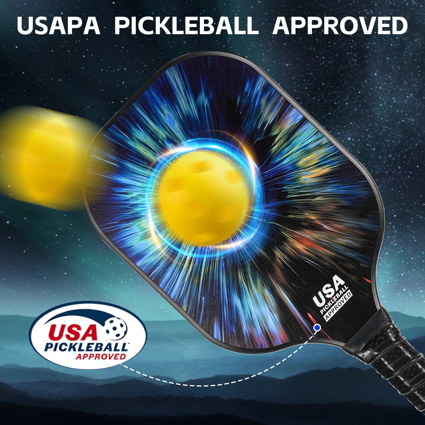 Loewten Pickleball Paddles, USAPA Approved Fiberglass Pickleball Set for Men Women