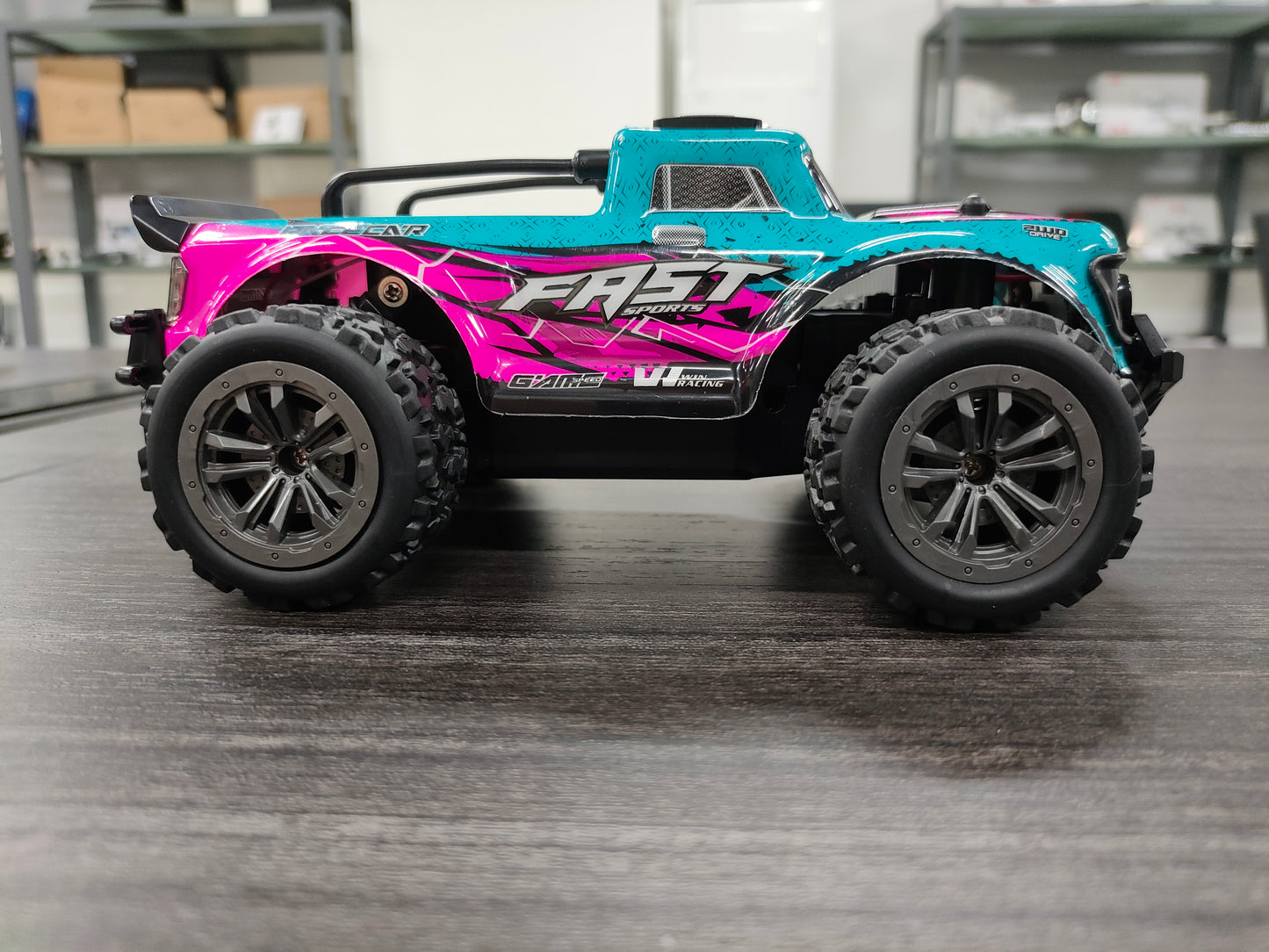 DOMQGA Remote Control Car for Boys Girls,2.4 GHz Multiple Remote Controlled Monster Truck All Terrains Electric Toy Trucks with Two Rechargeable Batteries